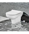 WC-Toilette SLIM Soft-Close CITY-CLEANON Weiß