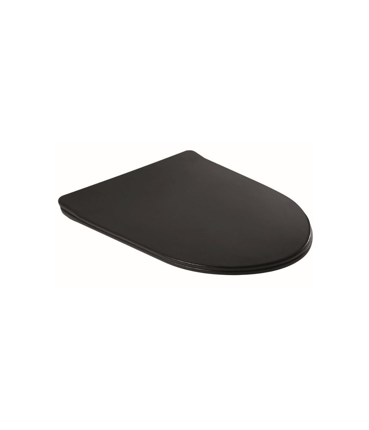 WC-Toilette SLIM Soft-Close DELOS Schwarz