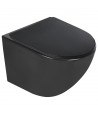WC-Toilette SLIM Soft-Close DELOS Schwarz