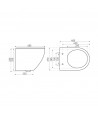 WC-Toilette SLIM Soft-Close DELOS Weiß