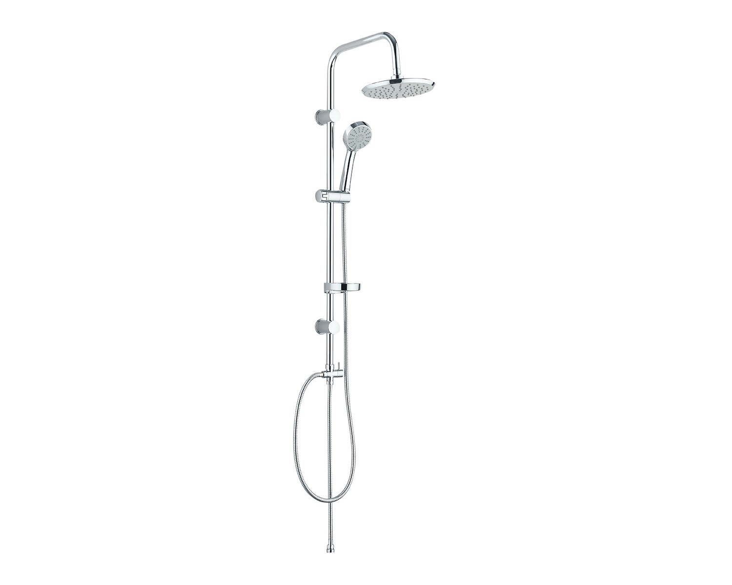 Regendusche CENTO Chrom Handbrause, Duschsystem