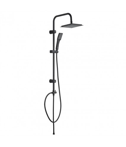 Regendusche HIROSS Schwarz Handbrause, Duschsystem