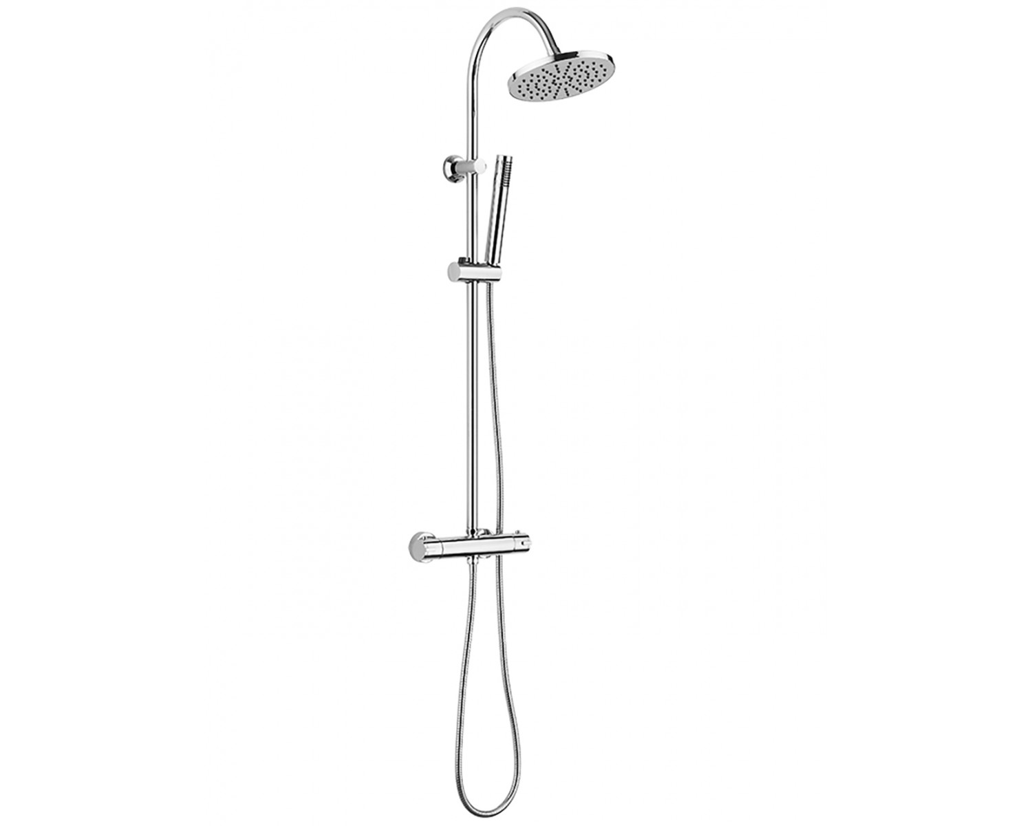 Brausegarnitur CARACC Thermostatisch Chrom Duschsäule