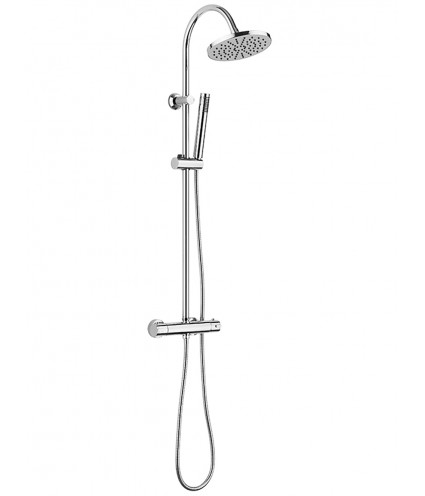 Brausegarnitur CARACC Thermostatisch Chrom Duschsäule