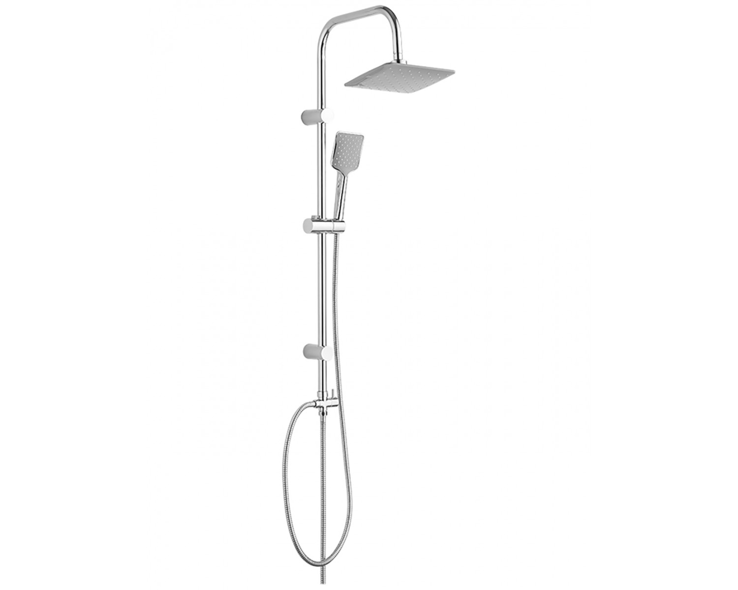 Regendusche LIMOS Chrom Handbrause, Duschsystem