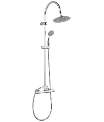 Brausegarnitur FOXEE Thermostatisch Chrom Duschsäule