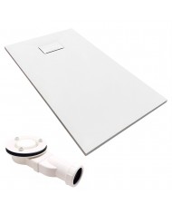 DUSCHWANNE RECHTECK 100x80 VIDAR Steinoptik, Ablaufgarnitur GRATIS !