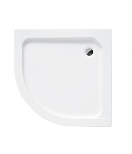 DUSCHWANNE VIERTELKREIS 90x90x16 ALEXO Ablaufgarnitur + Füße GRATIS !