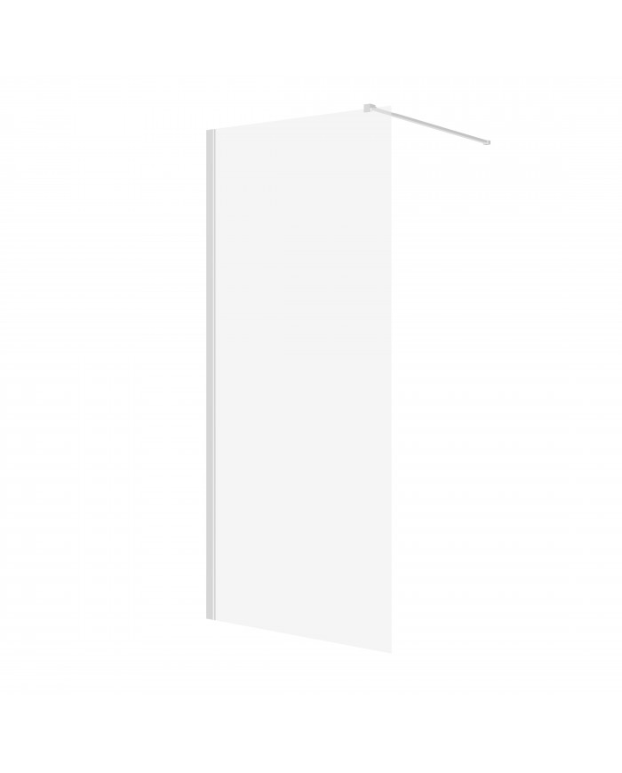 Walk in Duschkabine 110x195 KETIL Transparent Nano Glas 6 mm | Glaswand