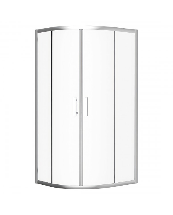Duschkabine HELA Transparent Glas 80x80 190 cm Halbrund