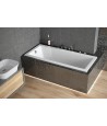 RECHTECK BADEWANNE SLIM 140x70 MODERN Ablaufgarnitur + Füße GRATIS !