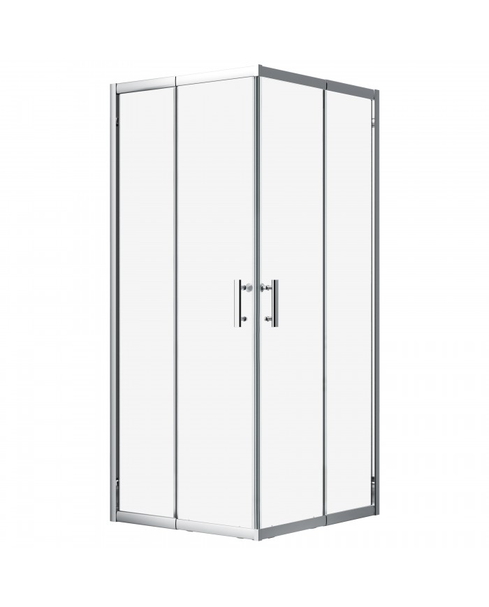 Duschkabine HELA Transparent Glas 90x90 190 cm Quadratisch