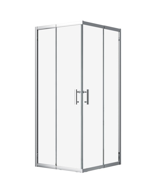 Duschkabine HELA Transparent Glas 90x90 190 cm Quadratisch