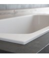 ECKBADEWANNE SLIM 150x75 LINKS AVITA Ablaufgarnitur + Füße GRATIS !