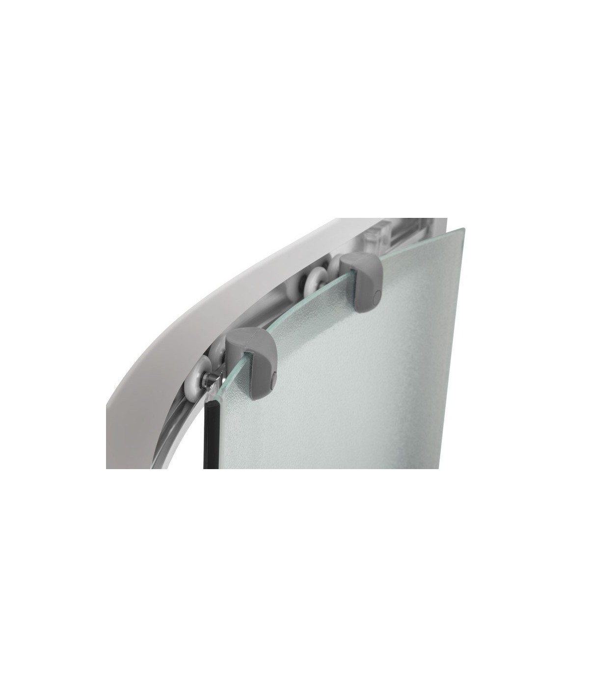 Duschkabine VITORIA Transparentes Glas 80x80 180cm Halbrund