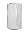 Duschkabine VITORIA Transparentes Glas 80x80 180cm Halbrund