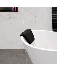 Freistehende Badewanne 170x80 ROSSA mit Kopfstütze & Bambus Ablage, Ablauf VIEGA Click-Clack GRATIS !