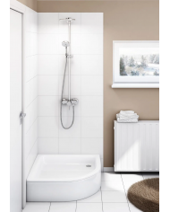 DUSCHWANNE VIERTELKREIS 90x90x26 ZEFIR Ablaufgarnitur GRATIS !