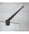 Walk in Duschkabine 140x195 AVEOS SCHWARZ Glas 8mm