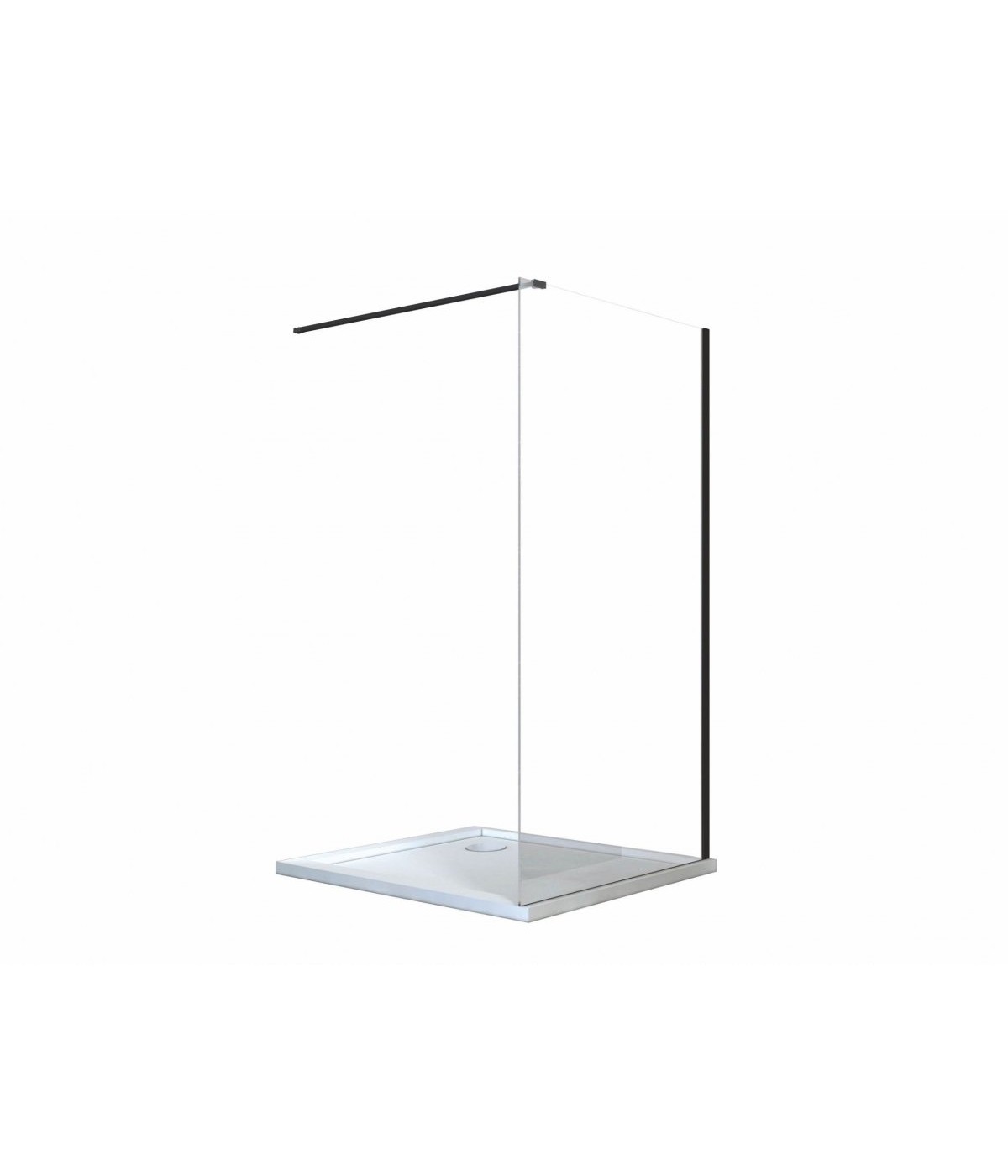 Walk in Duschkabine 90x195 AVEOS Glas 8mm