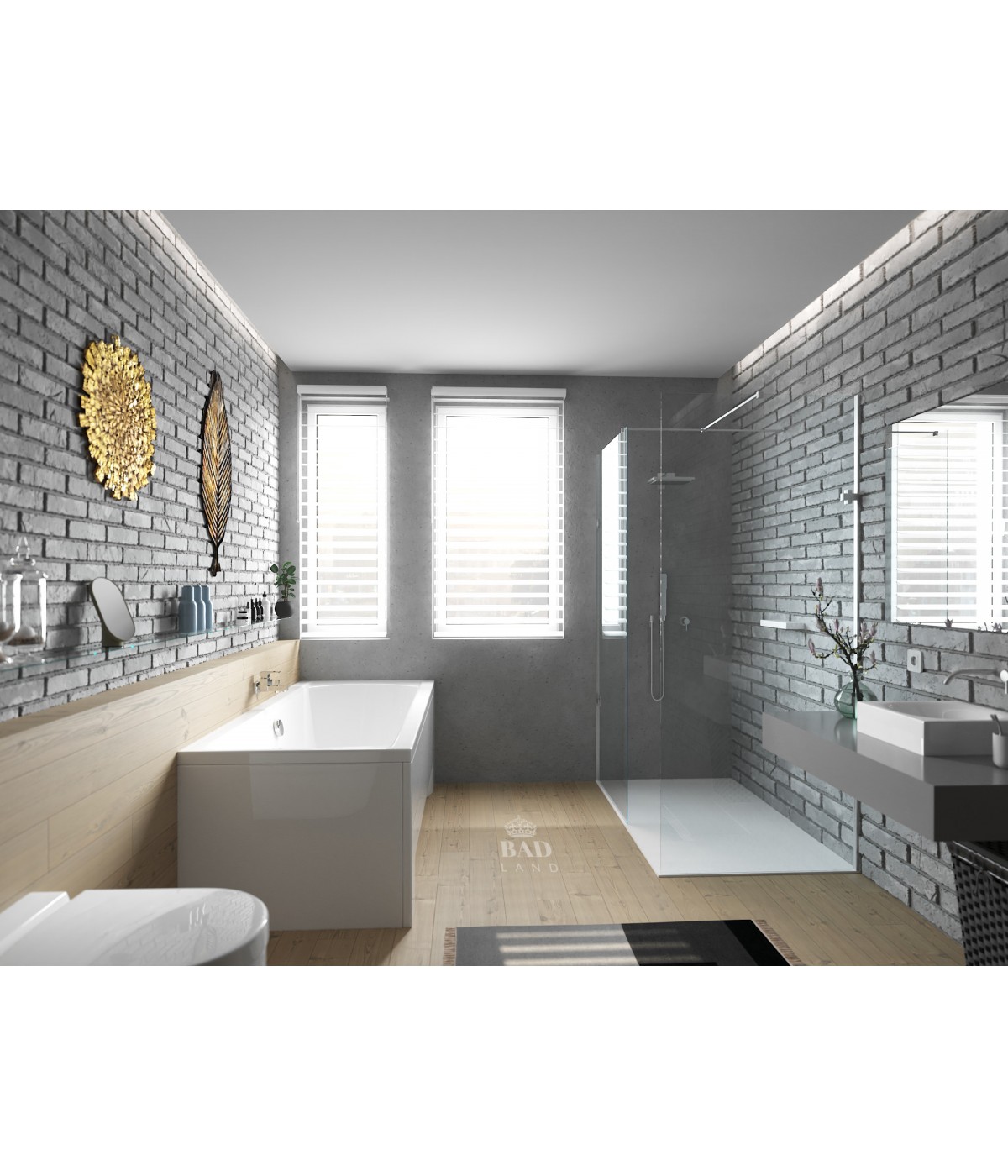 RECHTECK BADEWANNE 170x75 INES Ablaufgarnitur + Füße GRATIS !