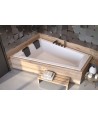 ECKBADEWANNE 180x80 LINKS AVITA Ablaufgarnitur + Füße GRATIS !