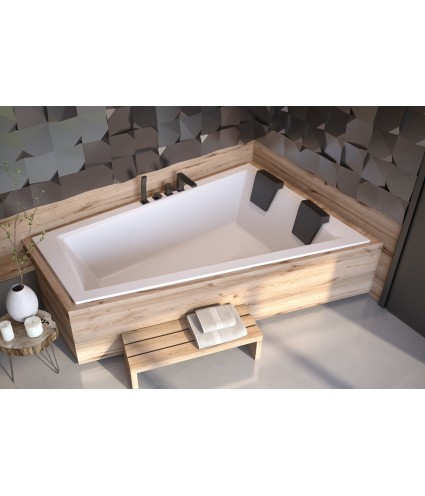 ECKBADEWANNE 170x125 RECHTS INTIMAS DUO SLIM Ablaufgarnitur + Füße GRATIS !