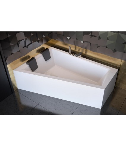 ECKBADEWANNE 180x125 LINKS für zwei Personen INTIMAS Ablaufgarnitur + Füße GRATIS !