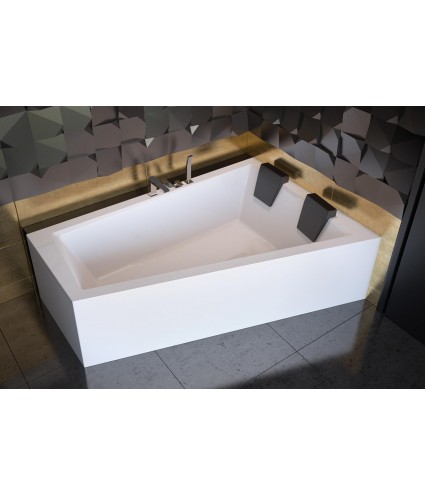 ECKBADEWANNE 180x125 RECHTS für zwei Personen INTIMAS Ablaufgarnitur + Füße GRATIS !