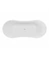 Freistehende Badewanne 180x80 ABI Weiß Ablaufgarnitur GRATIS!