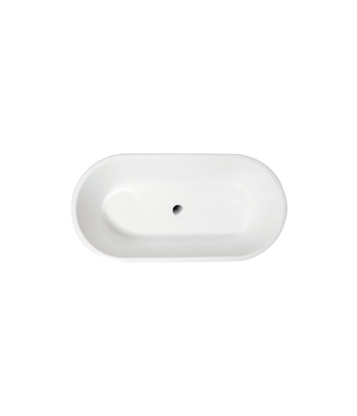 Freistehende Badewanne 150x75 AMONA Schwarz Matt Ablaufgarnitur GRATIS!