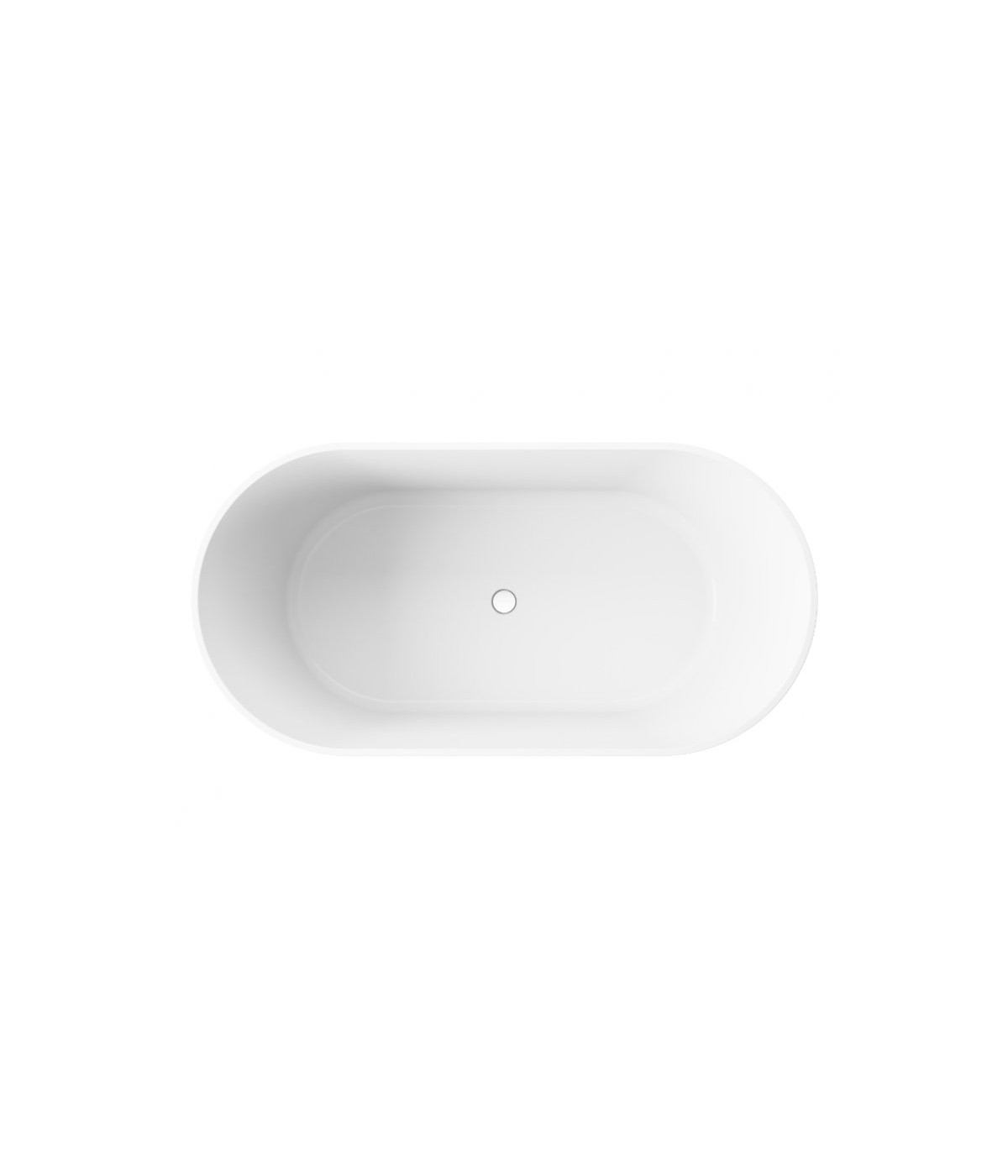 Freistehende Badewanne 150x75 Ida Mineral Composite LED Weiß Ablaufgarnitur GRATIS !