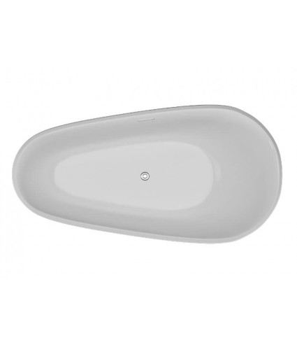 Freistehende Badewanne 170x85 SHILA Weiß Ablaufgarnitur GRATIS!