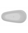 Freistehende Badewanne 170x85 SHILA Weiß Ablaufgarnitur GRATIS!
