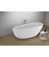 Freistehende Badewanne 170x85 SHILA Weiß Ablaufgarnitur GRATIS!