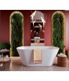 Freistehende Badewanne 170x85 SHILA Weiß Ablaufgarnitur GRATIS!