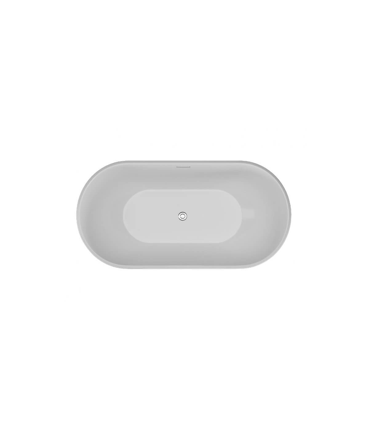 Freistehende Badewanne 160x80 UZO Weiß Ablaufgarnitur GRATIS!