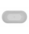 Freistehende Badewanne 160x80 UZO Weiß Ablaufgarnitur GRATIS!