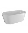 Freistehende Badewanne 160x80 UZO Weiß Ablaufgarnitur GRATIS!