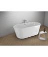 Freistehende Badewanne 160x80 UZO Weiß Ablaufgarnitur GRATIS!