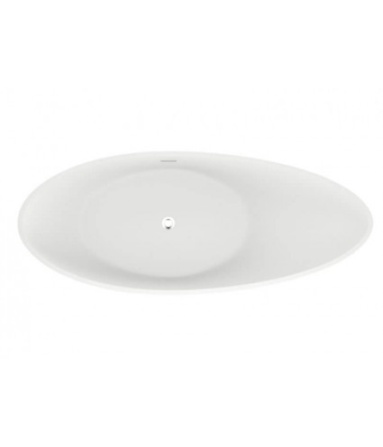 Freistehende Badewanne 180x80 ZOE Weiß Ablaufgarnitur GRATIS!