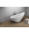 Freistehende Badewanne 180x80 ZOE Weiß Ablaufgarnitur GRATIS!