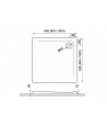 DUSCHWANNE QUADRATISCH 90x90 GEOSA Ablaufgarnitur GRATIS !