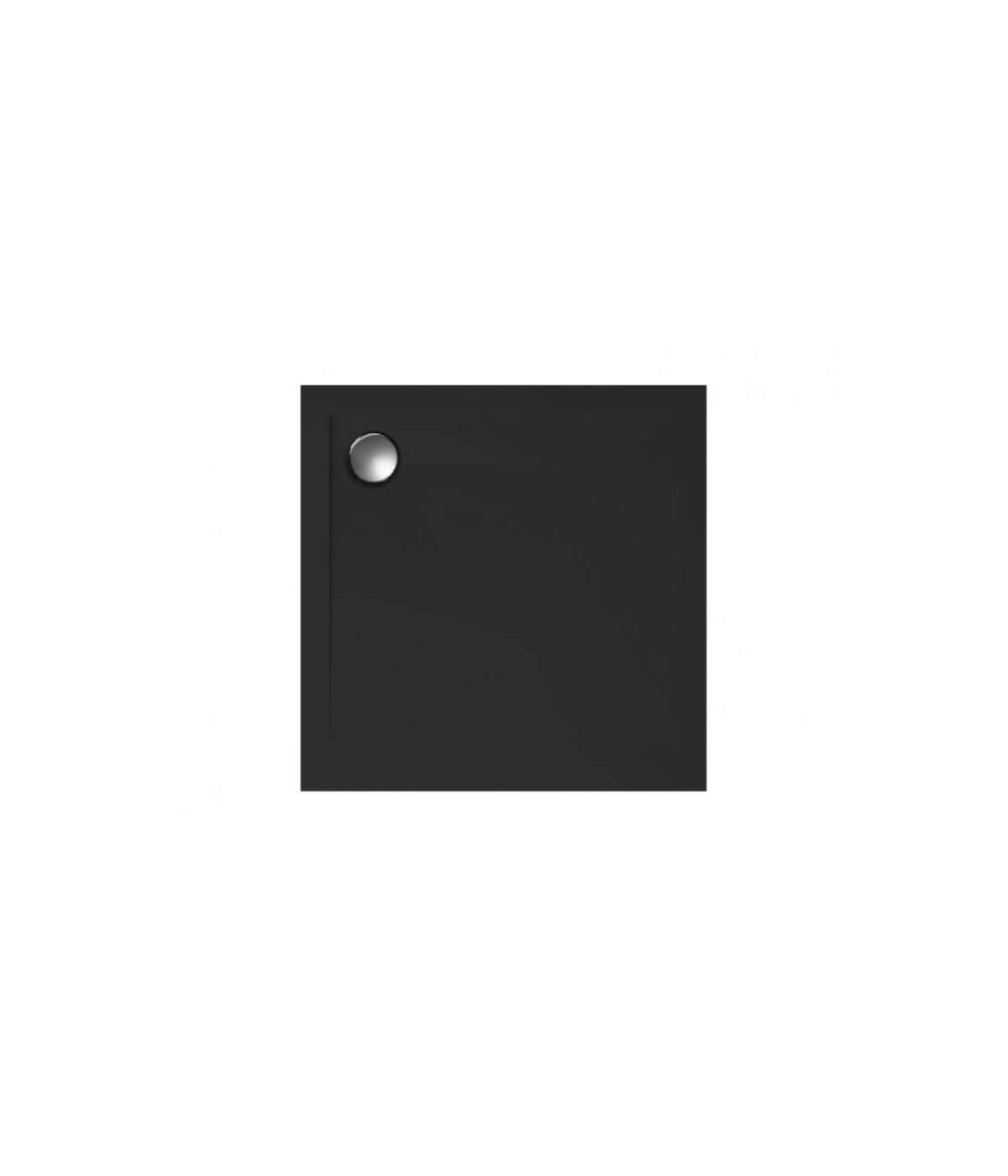 DUSCHWANNE QUADRATISCH 100x100 GEOSA SCHWARZ Ablaufgarnitur GRATIS !