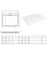 DUSCHWANNE RECHTECK 110x90 AXIM Ablaufgarnitur GRATIS !