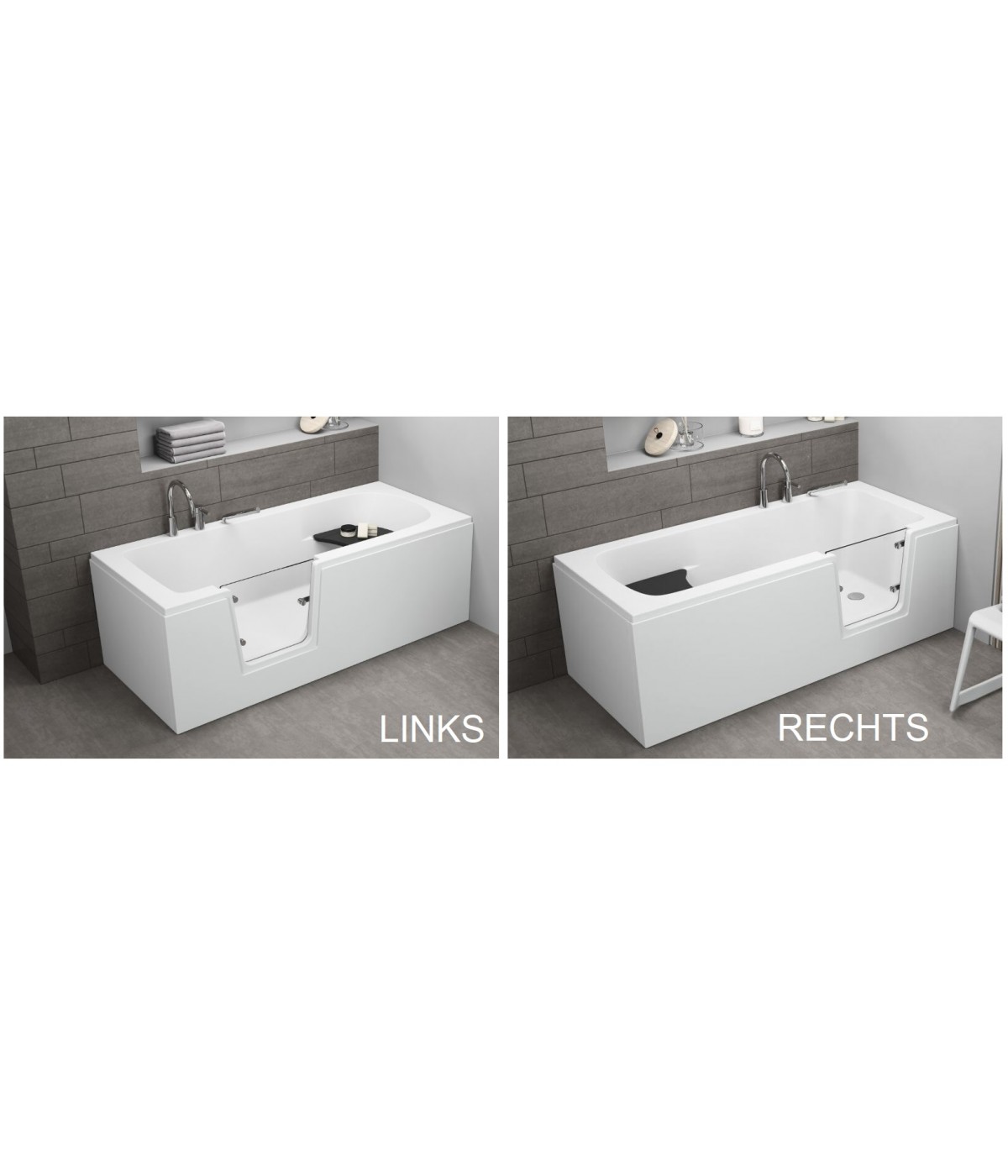 Seniorenbadewanne 180x80 RECHTS AVO mit Tür Ablaufgarnitur VIEGA  GRATIS !
