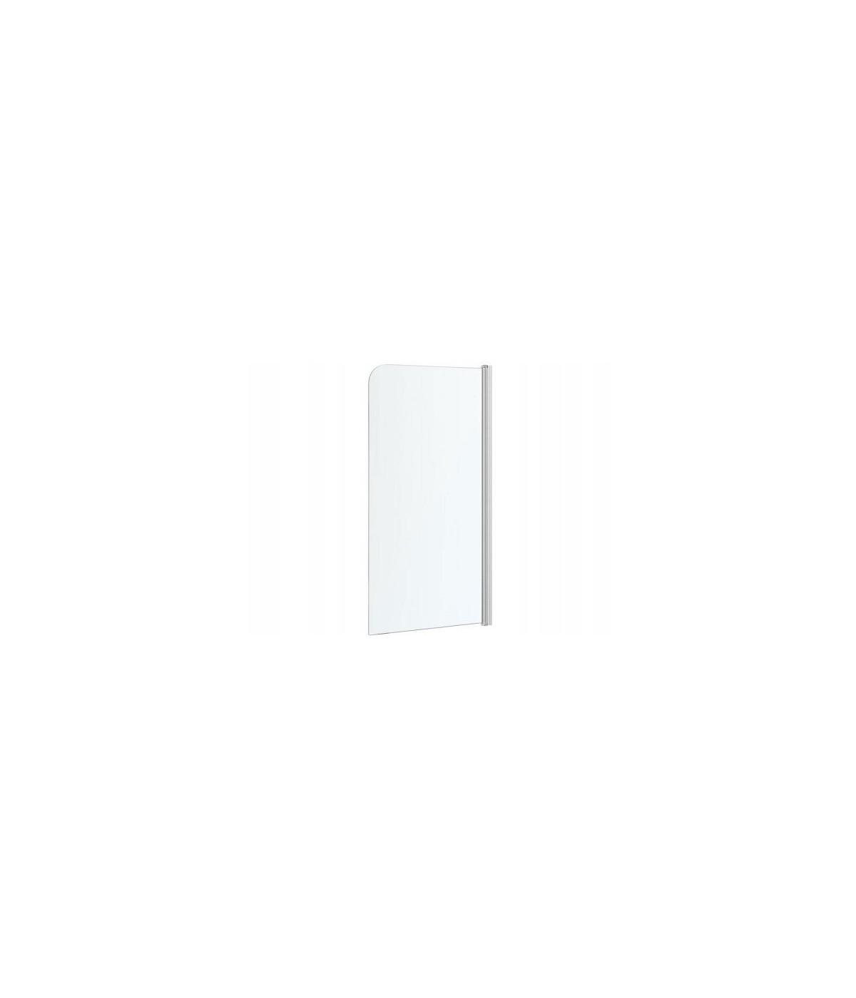 Badewannenabtrennung 1-teilig 80x140 Glas 5 mm