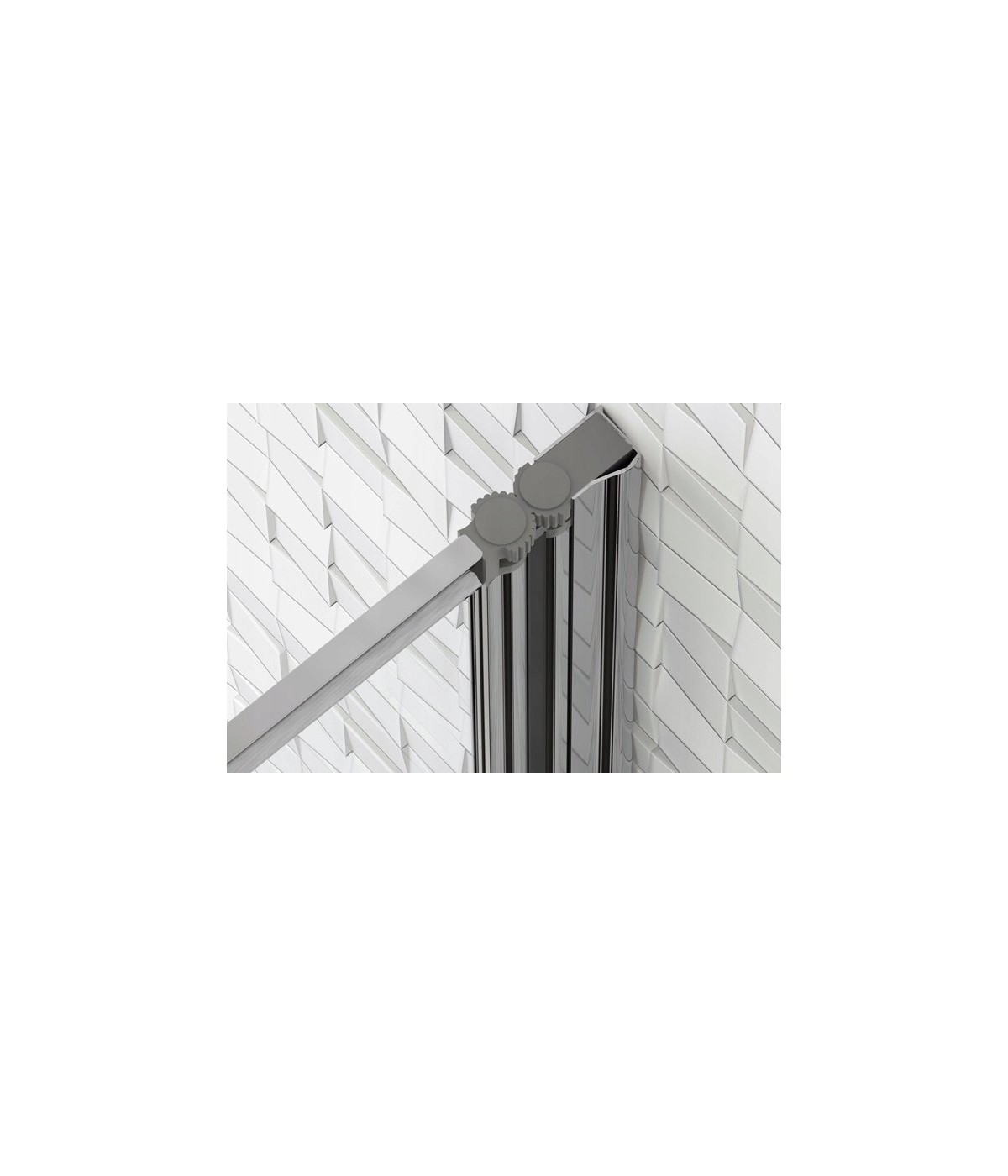 Badewannenabtrennung 5-teilig 120x140 IDEA Glas 5 mm