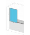 Badewannenabtrennung 1-teilig 80x140 LAGOS Glas 5 mm
