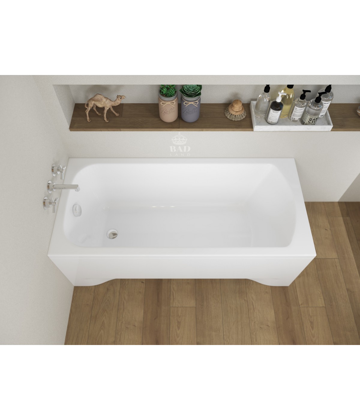 RECHTECK BADEWANNE 150x70 CLASSIC Ablaufgarnitur + Füße GRATIS !